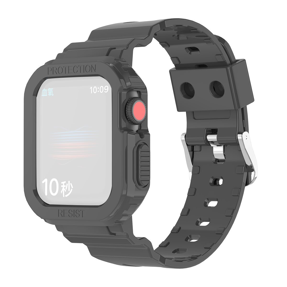 For Apple Watch Series 9 8 7 41mm 6 5 4 SE SE (2022) SE (2023) 40mm 3 2 1 38mm TPU Watch Strap Adjustable Wrist Band with Anti-scratch Watch Case For Apple Watch Series 9 8 7 41mm 6 5 4 SE SE (2022) SE (2023) 40mm 3 2 1 38mm TPU Watch Strap Adjustable Wrist Band with Anti-scratch Watch Case